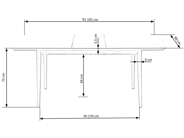 Išskleidžiamas stalas BARRET 11 Išskleidžiamas stalas BARRET 11