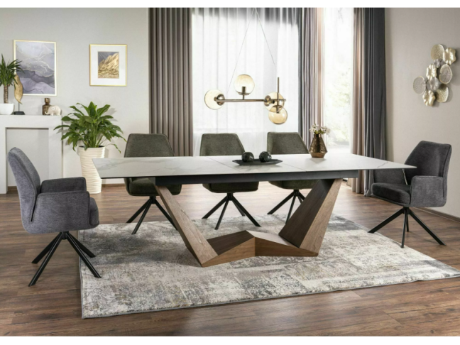 Išskleidžiamas stalas BONUCCI CERAMIC STATUARIO VENATO Išskleidžiamas stalas BONUCCI CERAMIC STATUARIO VENATO