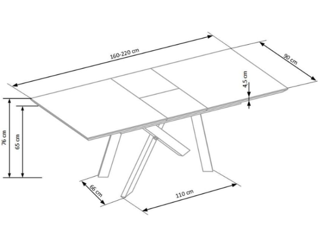 Išskleidžiamas stalas CAPITAL 15 Išskleidžiamas stalas CAPITAL 15