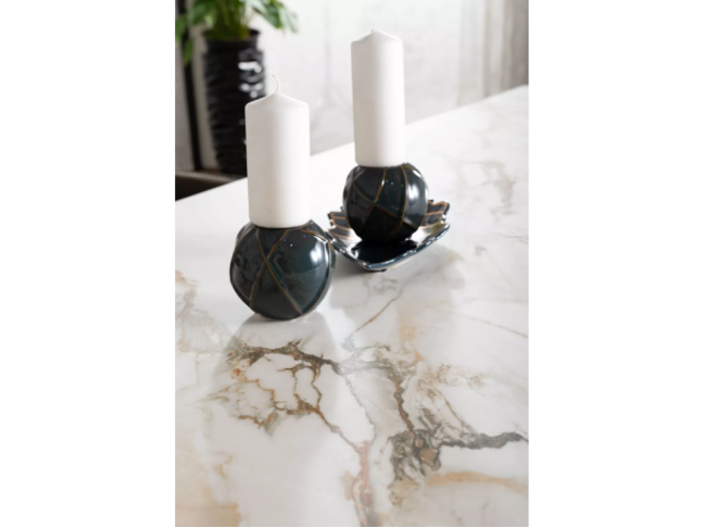 Išskleidžiamas stalas COLUMBUS CERAMIC AMBER BIANCO 8