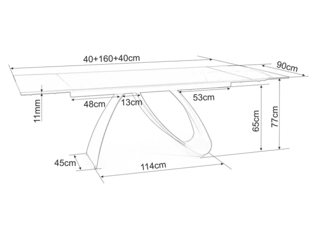 Išskleidžiamas stalas DIUNA 4