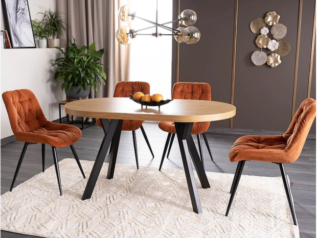 Išskleidžiamas ovalus stalas DOMINGO II