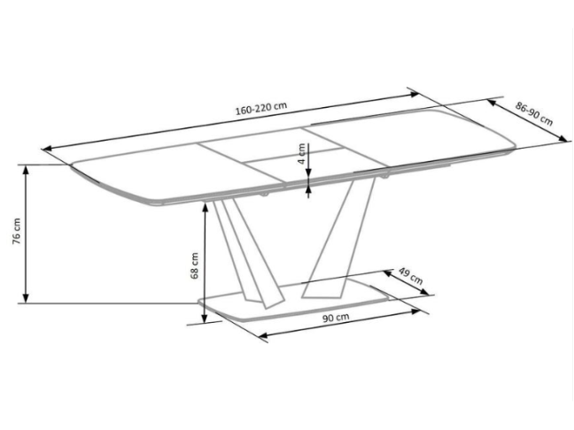 Išskleidžiamas stalas FANGOR 14