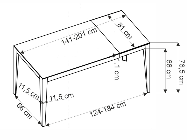 Išskleidžiamas stalas FELIX 16
