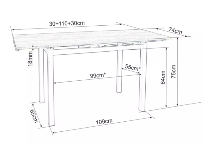Išskleidžiamas stalas GD-017 9 Išskleidžiamas stalas GD-017 9