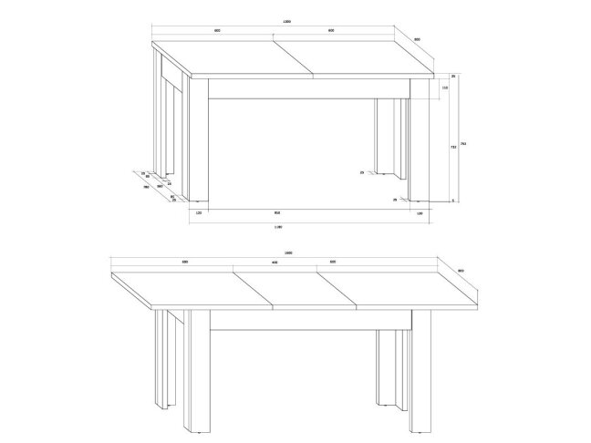 Išskleidžiamas stalas MXS-35 6