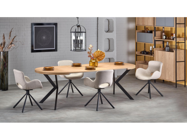 Išskleidžiamas apvalus stalas PERONI 3 Išskleidžiamas apvalus stalas PERONI 3