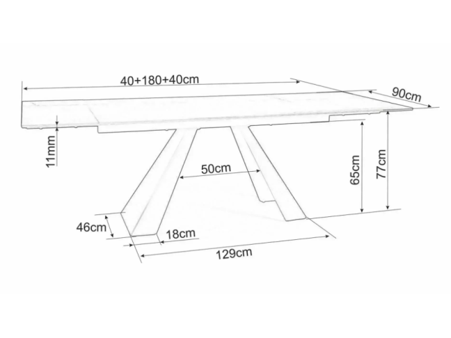 Išskleidžiamas stalas SALVADORE 180 CERAMIC 4