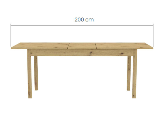 Išskleidžiamas stalas SENDI 160 2 Išskleidžiamas stalas SENDI 160 2