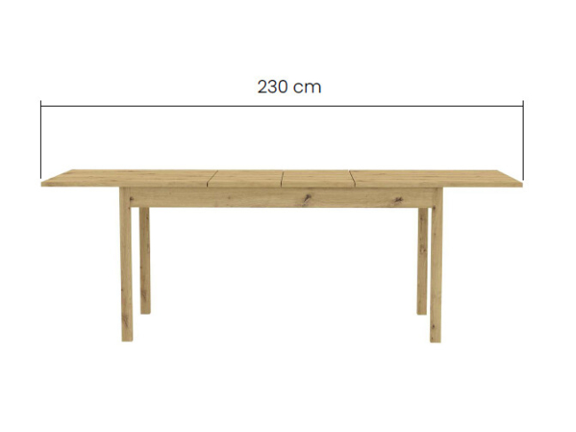 Išskleidžiamas stalas SENDI 160 3 Išskleidžiamas stalas SENDI 160 3