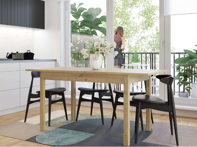 Išskleidžiamas stalas SENDI 160 4 Išskleidžiamas stalas SENDI 160 4