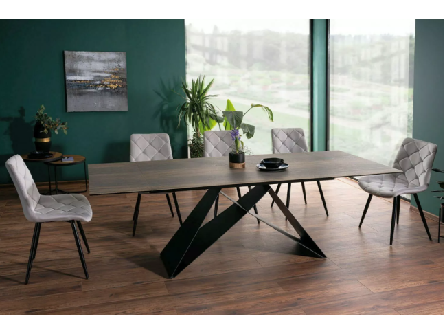 Išskleidžiamas stalas WESTIN 160 CERAMIC LEGNO