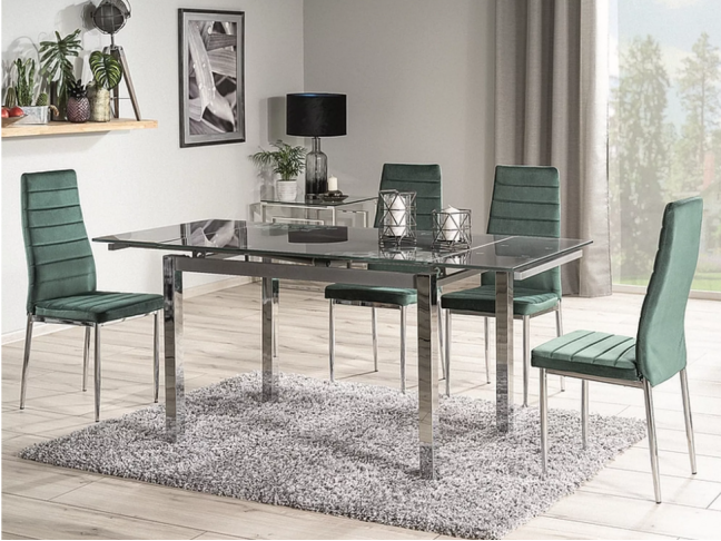 Išskleidžiamas stiklinis stalas GD-017