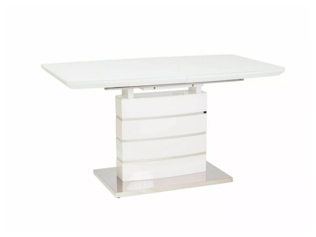 Išskleidžiamas stiklinis stalas LEONARDO 140 1 Išskleidžiamas stiklinis stalas LEONARDO 140 1