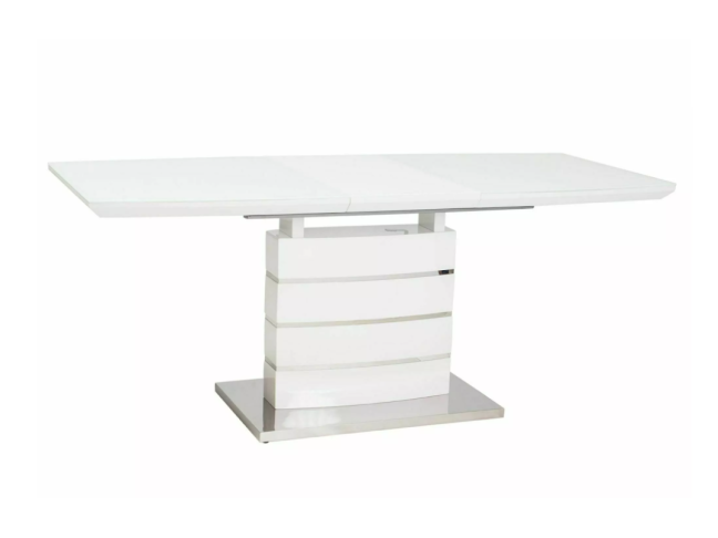 Išskleidžiamas stiklinis stalas LEONARDO 140 2 Išskleidžiamas stiklinis stalas LEONARDO 140 2