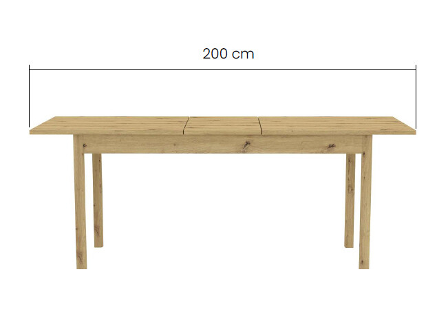 Išskleidžiamas stalas SENDI 160 2 Išskleidžiamas stalas SENDI 160 2