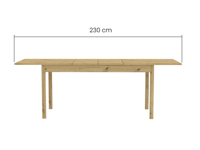 Išskleidžiamas stalas SENDI 160 3 Išskleidžiamas stalas SENDI 160 3