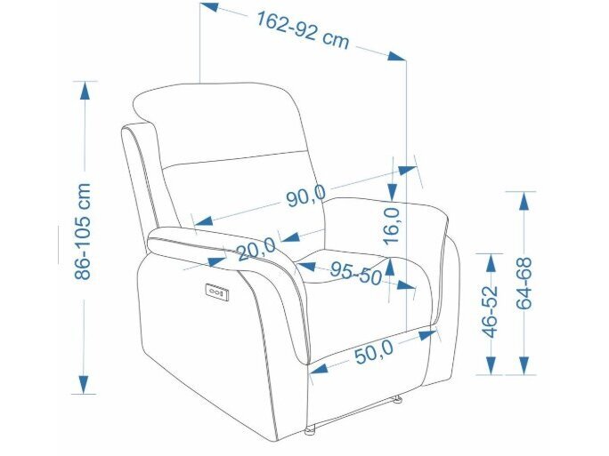 Išskleidžiamas fotelis GALEON 2 Išskleidžiamas fotelis GALEON 2