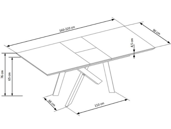 Išskleidžiamas stalas CAPITAL 15