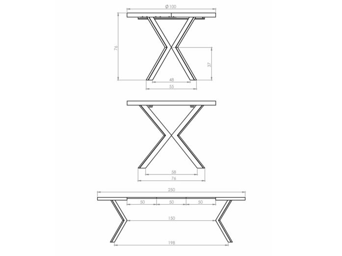 Išskleidžiamas apvalus stalas PERONI 21 Išskleidžiamas apvalus stalas PERONI 21