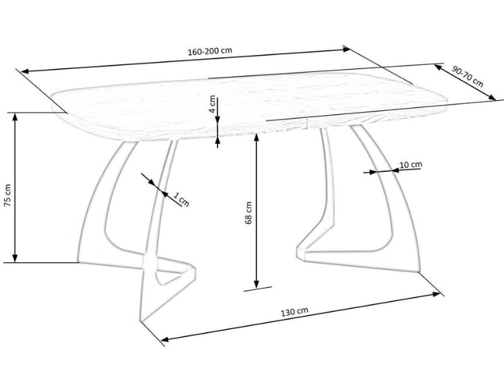 Išskleidžiamas stalas VELDON 15 Išskleidžiamas stalas VELDON 15