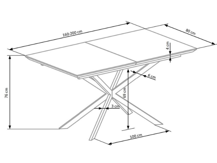 Išskleidžiamas stalas DIESEL 14