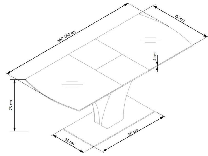 Išskleidžiamas stalas PALERMO 13