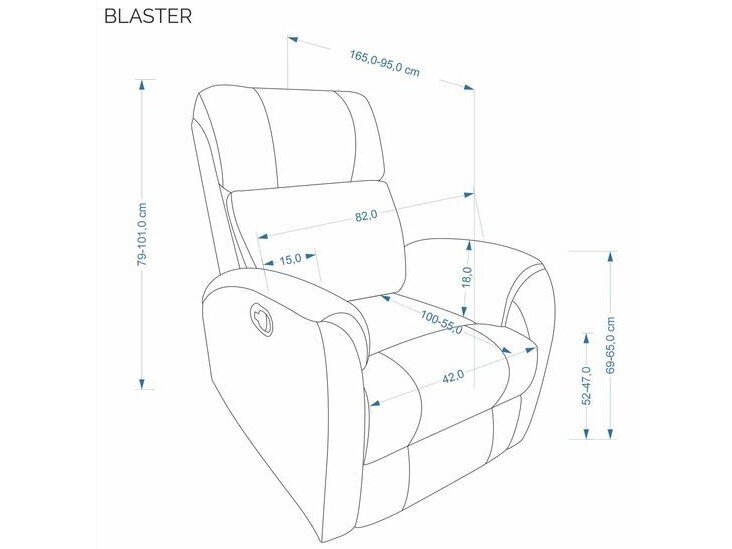 Išskleidžiamas fotelis BLASTER 2 Išskleidžiamas fotelis BLASTER 2