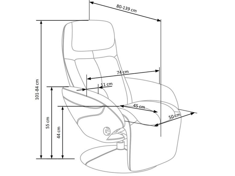 Išskleidžiamas fotelis OPTIMA 7