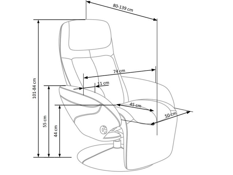 Išskleidžiamas fotelis OPTIMA 2 1