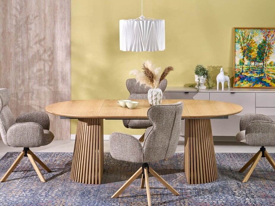 Išskleidžiamas apvalus stalas FARGO Išskleidžiamas apvalus stalas FARGO