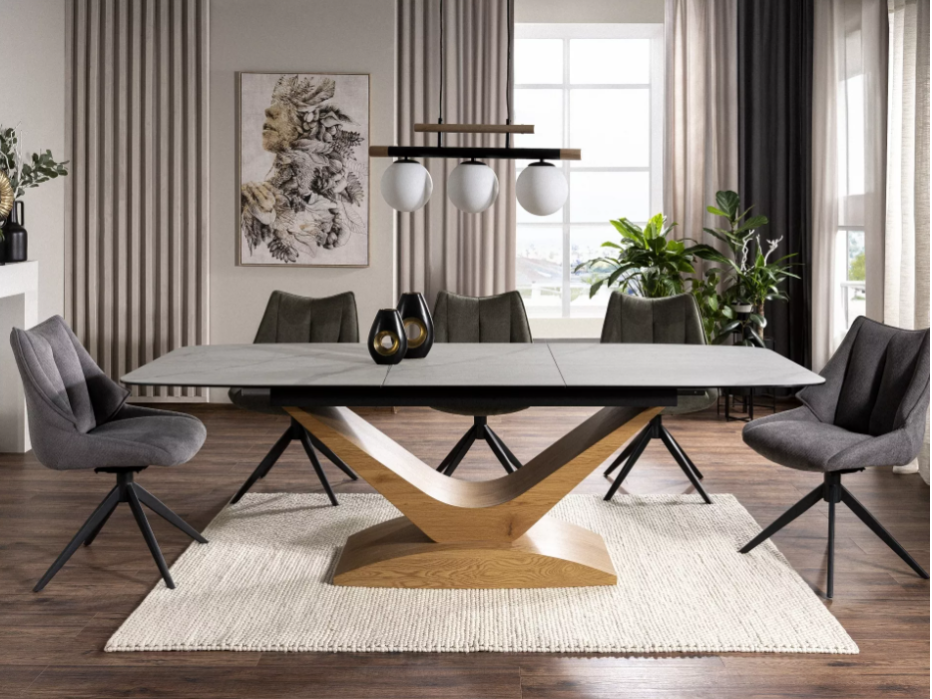 Išskleidžiamas stalas DOLCE CERAMIC STATUARIO VENATO Išskleidžiamas stalas DOLCE CERAMIC STATUARIO VENATO