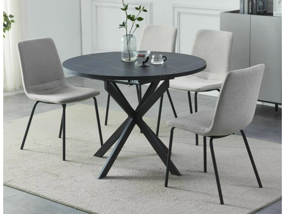 Išskleidžiamas apvalus stalas GASTON Išskleidžiamas apvalus stalas GASTON