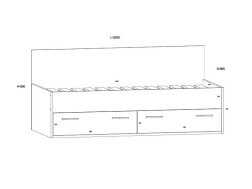 Jaunuolio lova su stalčiais HEY-10