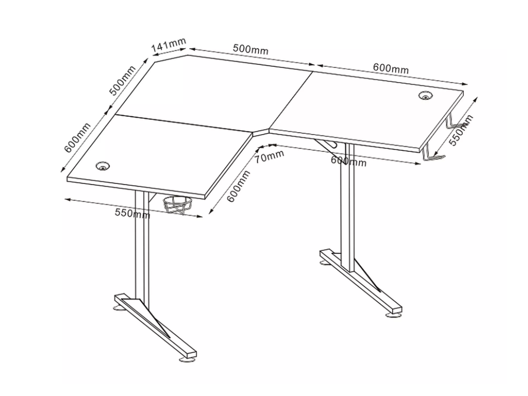 Kampinis žaidimų stalas B-219 8