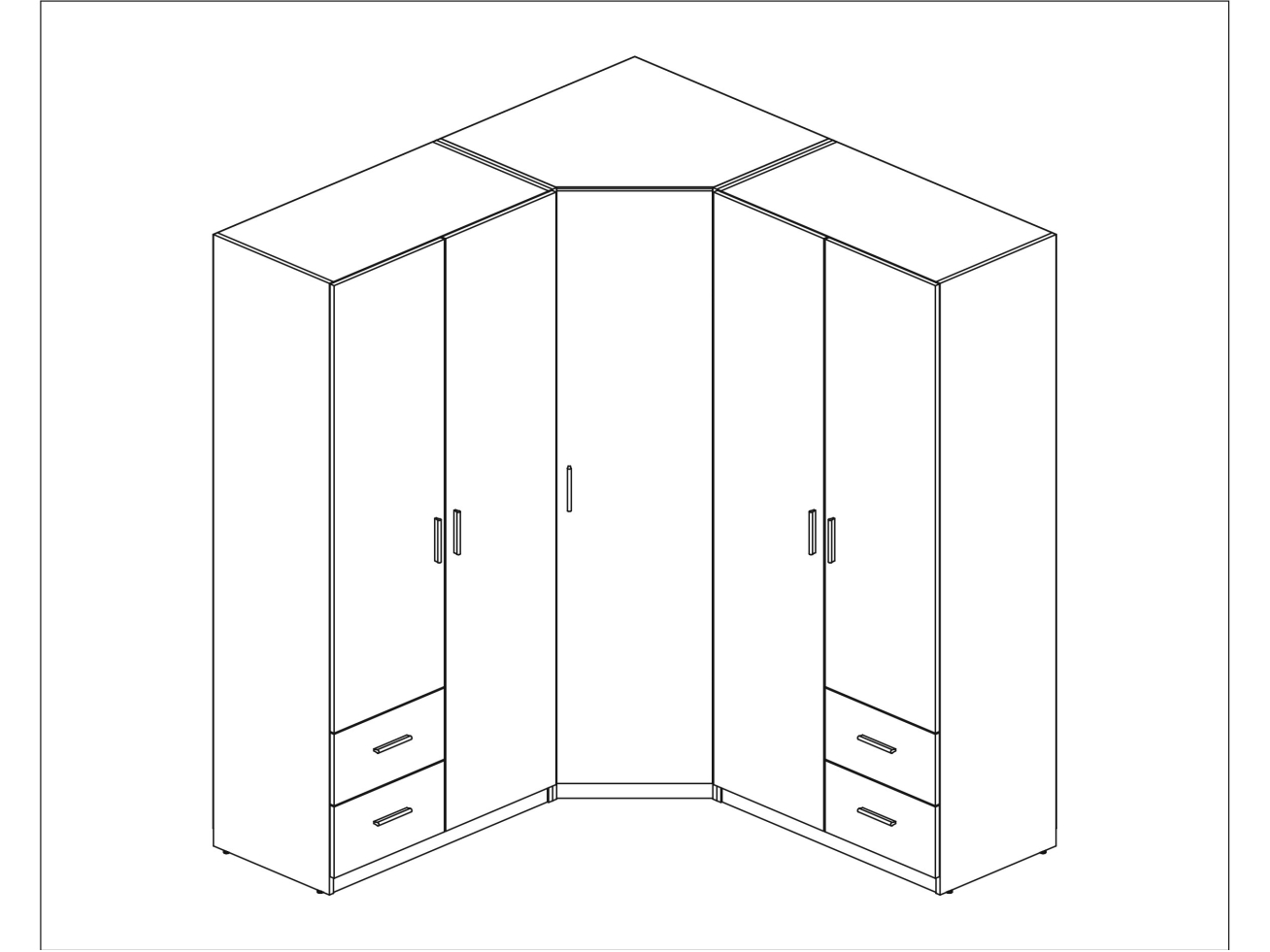 Kampinė spinta MBL 189/214 10