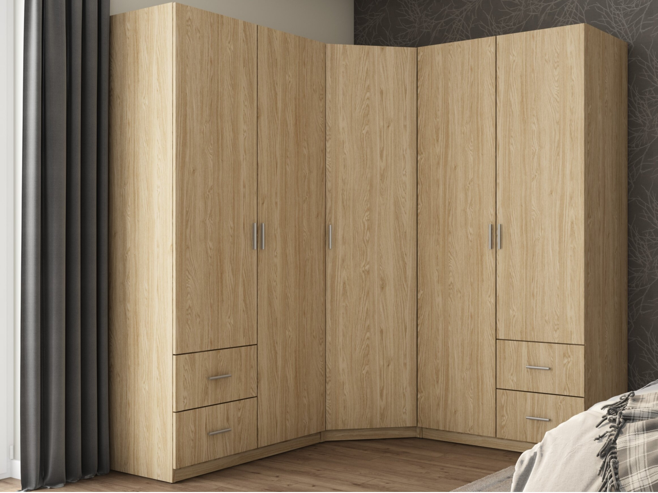 Kampinė spinta MBL 189/214 5 Kampinė spinta MBL 189/214 5