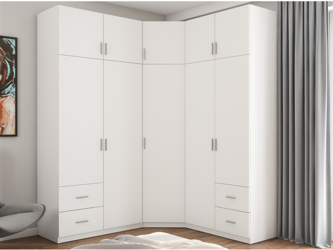 Kampinė spinta MBL 189/240 8 Kampinė spinta MBL 189/240 8