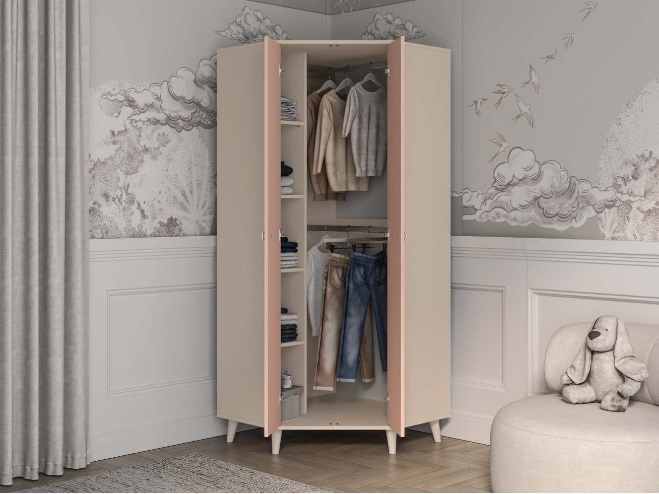 Kampinė Spinta MEVEL 01 3