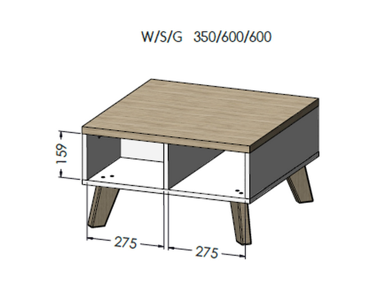 Kavos staliukas LOTTA 60 1 Kavos staliukas LOTTA 60 1