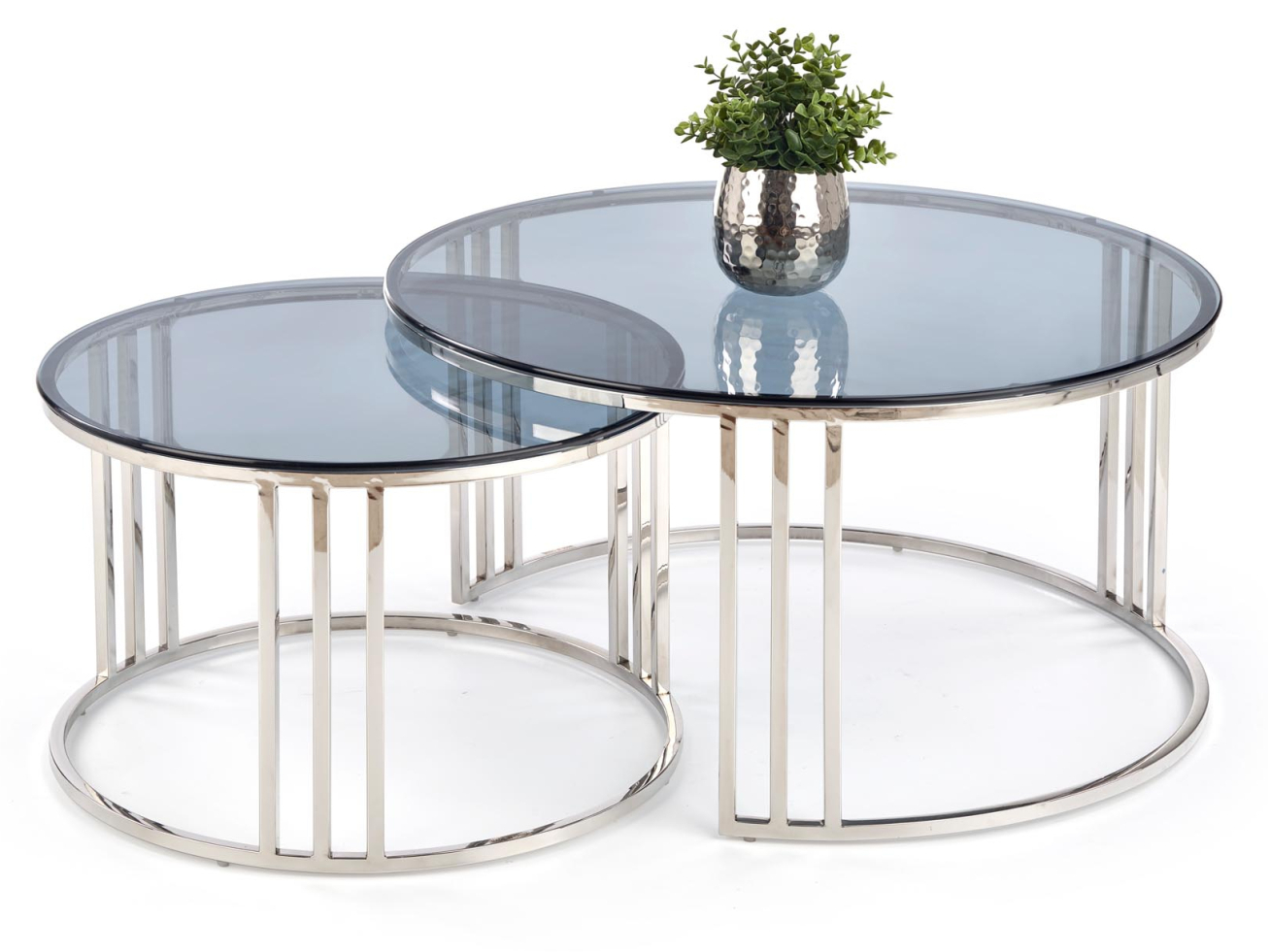 Stiklinis kavos staliukų rinkinys MERCURY Stiklinis kavos staliukų rinkinys MERCURY