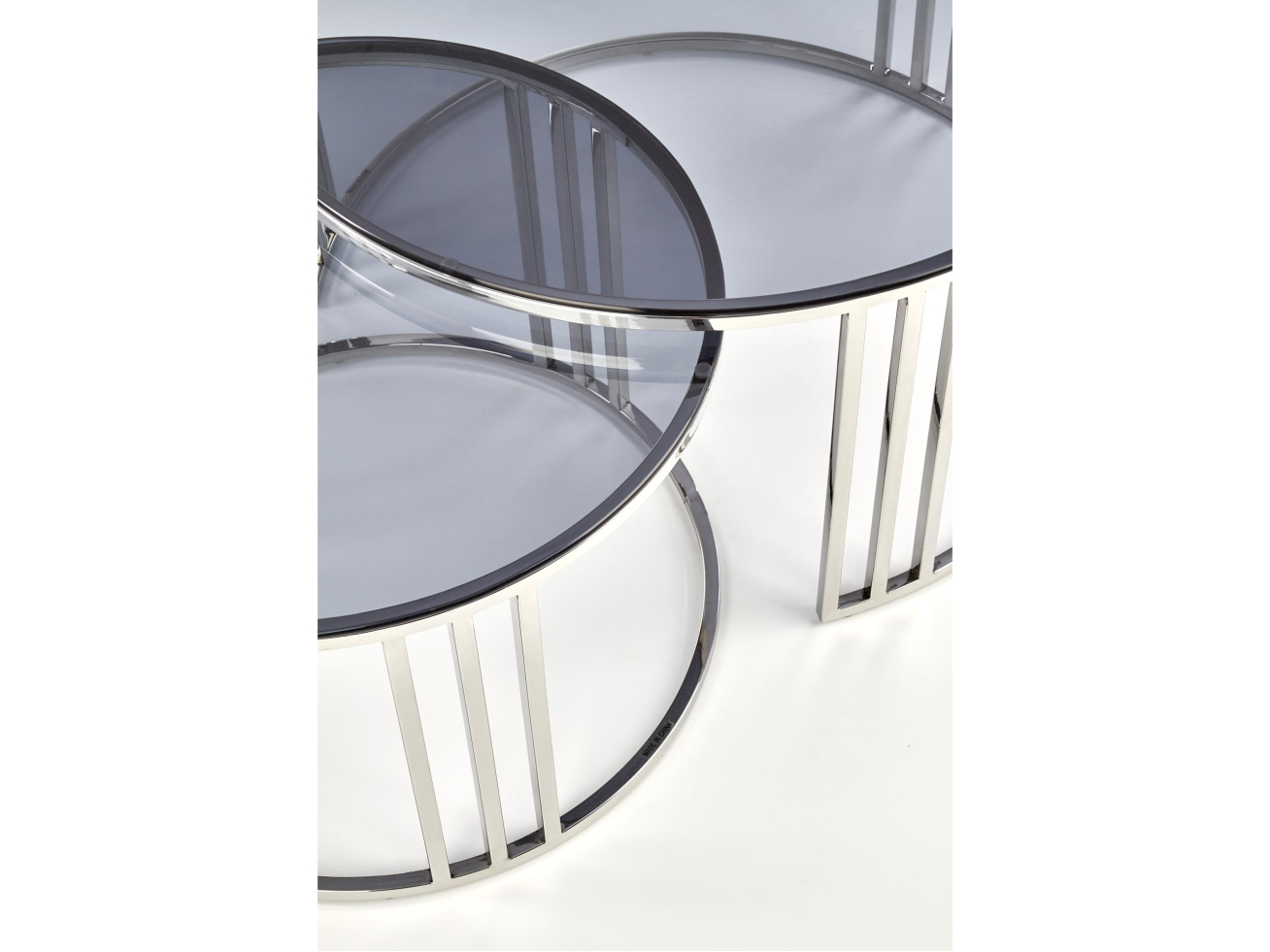 Stiklinis kavos staliukų rinkinys MERCURY 4