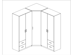 Kampinė spinta MBL 189/214