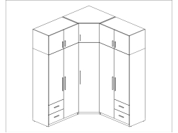 Kampinė spinta MBL 189/240