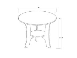 Kavos staliukas RING 2/D