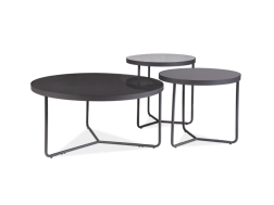 Stiklinis kavos staliukų rinkinys ARTEMIDA