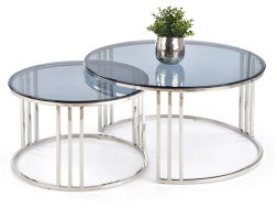 Stiklinis kavos staliukų rinkinys MERCURY