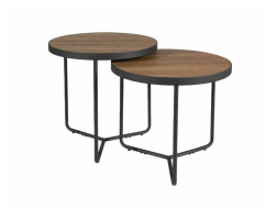 Kavos staliukų rinkinys PENELOPE RIEŠUTAS