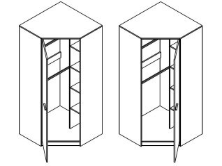 Kampinė spinta REST R14
