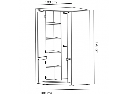Kampinė Spinta Mati N2D 3 Kampinė Spinta Mati N2D 3
